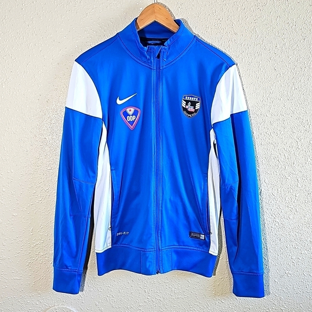 Rear Nike ODP Europe Zip Up Sweater.